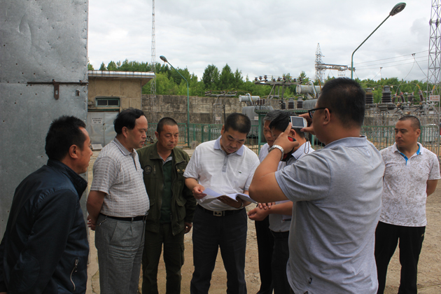 黑河市政府防汛检查组到龙达公司检查指导工作